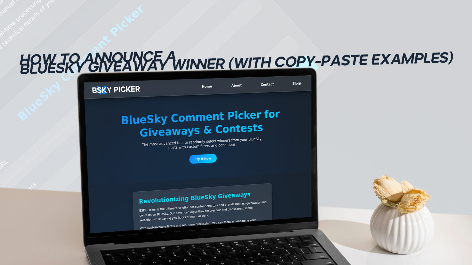 How to Announce a Bluesky Giveaway Winner (With Copy-Paste Examples)