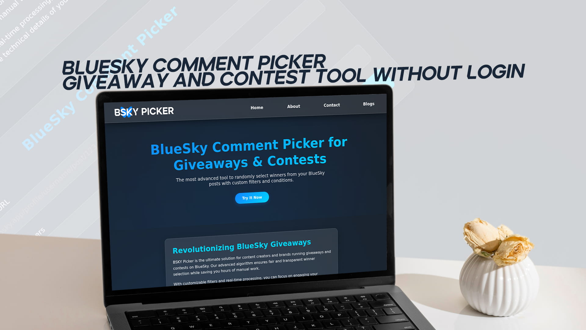 BlueSky Comment Picker - Giveaway and Contest Tool Without Login