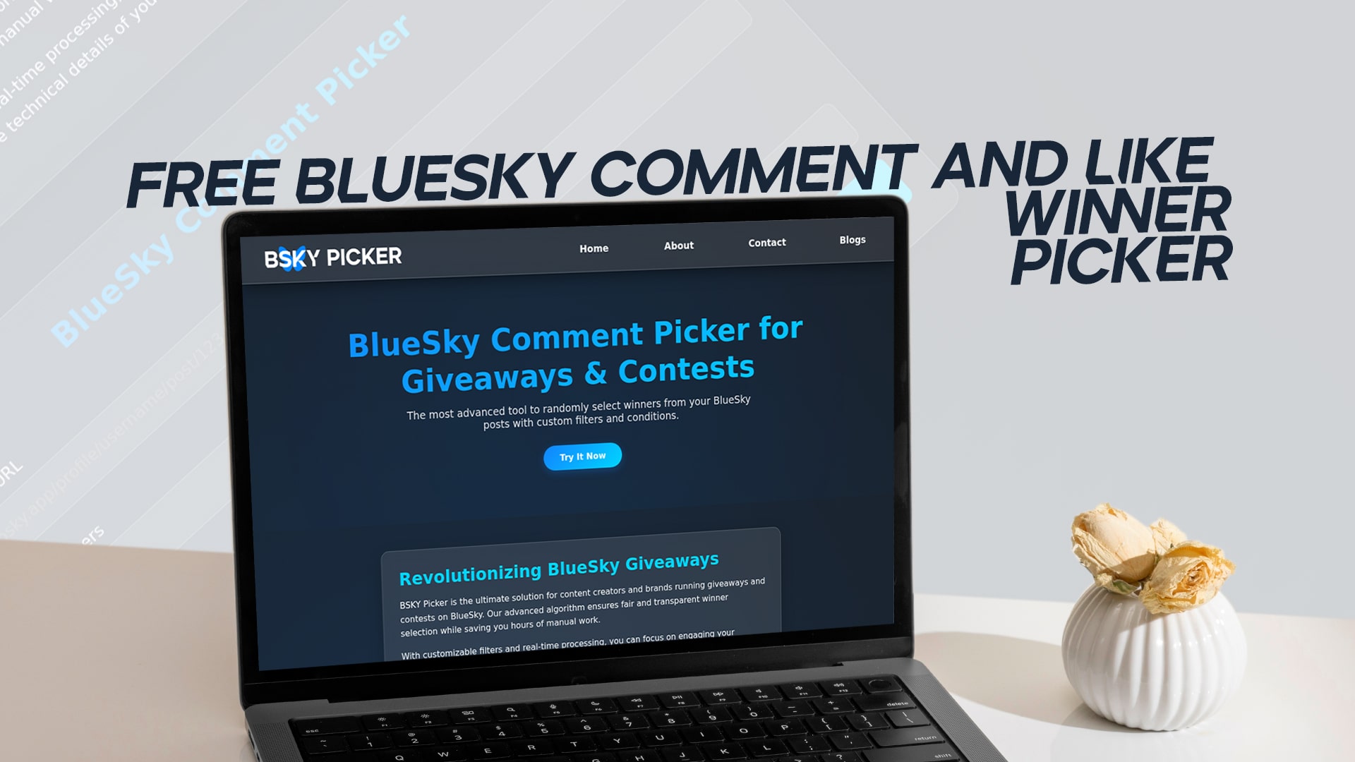 Free Bluesky Comment and Like Winner Picker