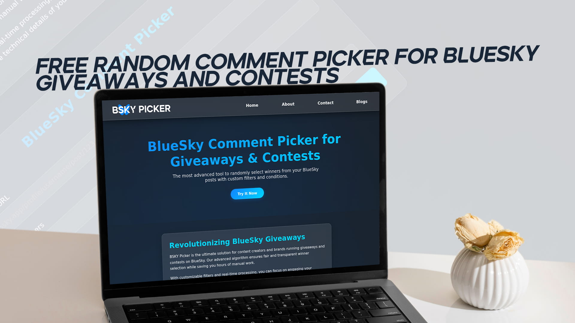 Free Random Comment Picker for Bluesky Giveaways and Contests