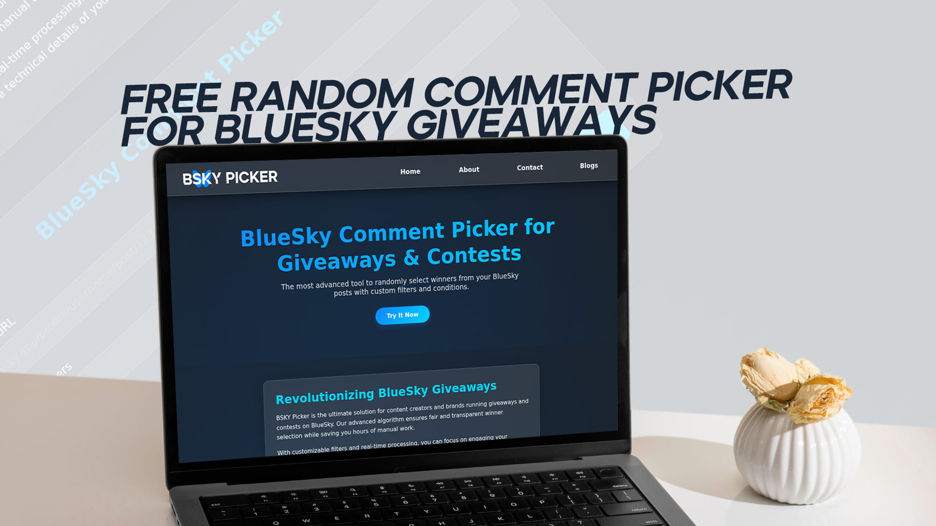 Free Random Comment Picker for Bluesky Giveaways